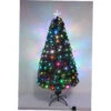 72" Red And Green Fiber Optic Artificial Christmas Tree With Star Tree Topper - Multicolor LED Lights -Mew Holidays Shop dhine 37495 j6 1 64193.1667576835
