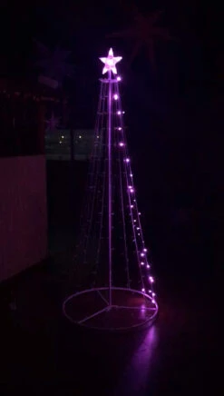 6.75' Multi-Function Timed LED Tree - 252 RGB LED With Remote -Mew Holidays Shop dhine 37512 3 74387.1667518751