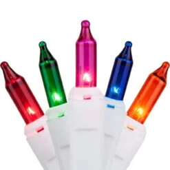 4-Count Multi-Color Mini Christmas Light Set, 6.3ft White Wire -Mew Holidays Shop dhof 2455 20 2 99432.1667663642