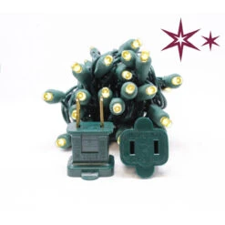 50 Warm And Cool White LED Wide Angle Christmas String Lights - 25.17 Ft White Wire -Mew Holidays Shop dlig 1102122 3 47816.1667539240