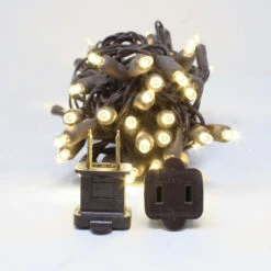 70 Warm White LED Wide Angle Christmas String Lights - 35.17 Ft Brown Wire -Mew Holidays Shop dlig 1102686 3 06071.1667539254
