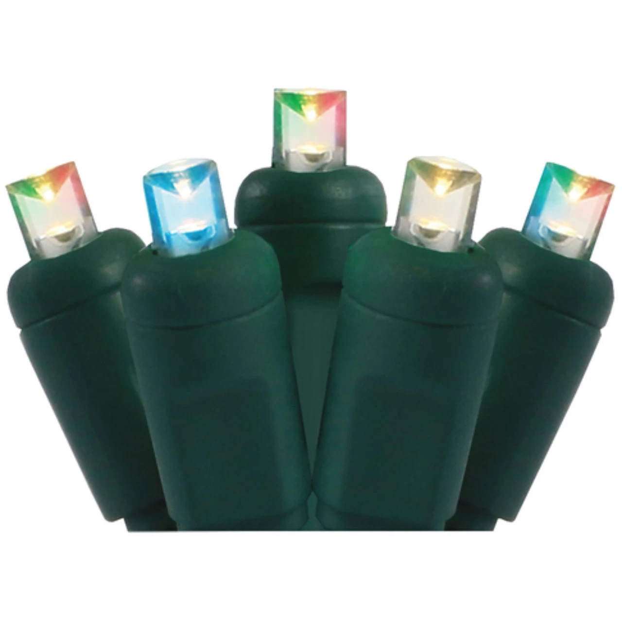 50 Multi-Color Magic Mix LED Wide Angle Christmas String Lights - 25.17 Ft Green Wire 3 50 Multi-Color Magic Mix LED Wide Angle Christmas String Lights - 25.17 Ft Green Wire