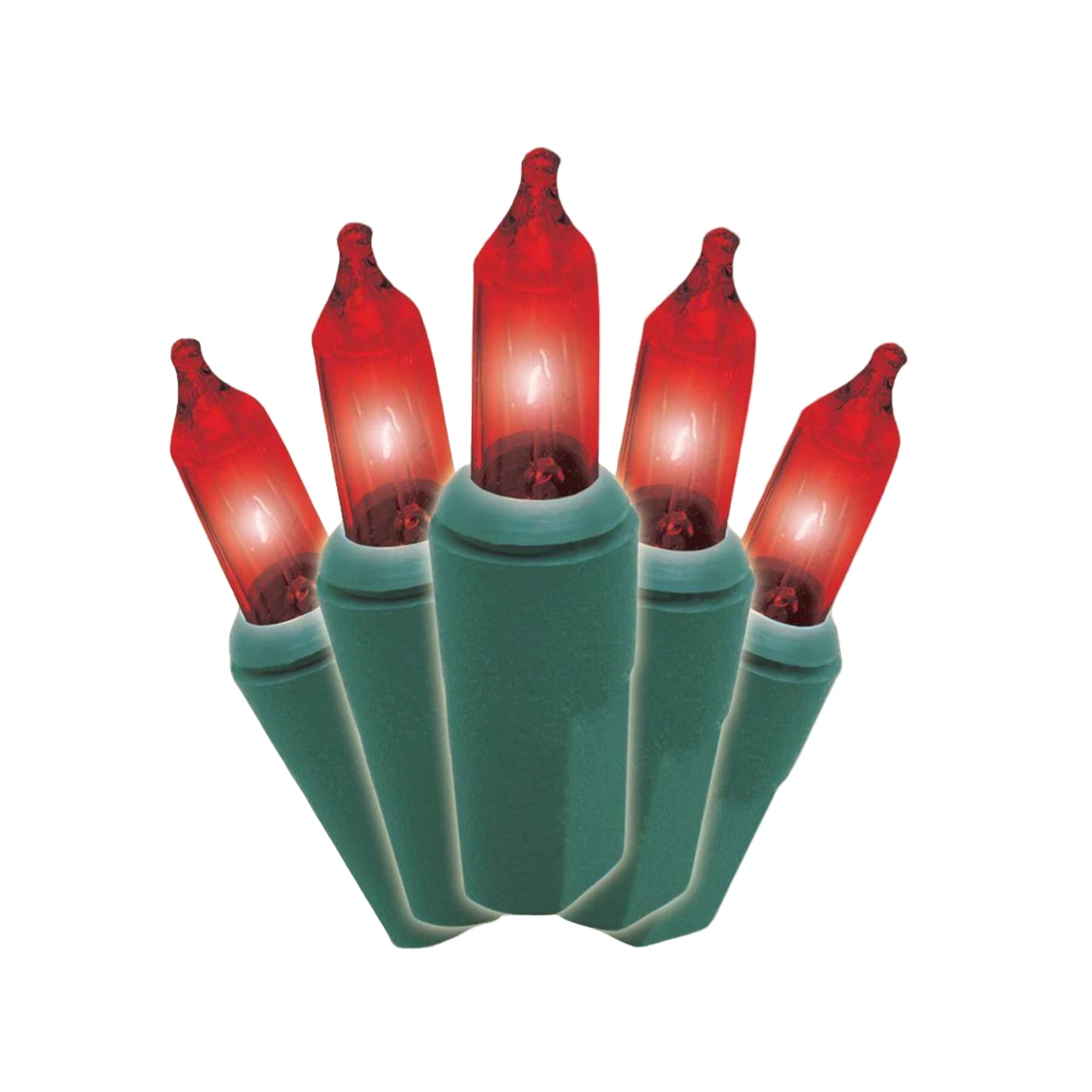 Set Of 2 Red Mini Christmas Lights, 35 Ft Green Wire 3 Set Of 2 Red Mini Christmas Lights, 35 Ft Green Wire