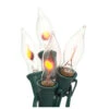 7-Count Clear Flicker Flame Christmas Light Set, 10.5 Ft Green Wire -Mew Holidays Shop dstar 37 528 00 94053.1667489632