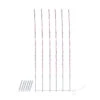 108 Pink Pre-Lit LED Branch Patio Outdoor Garden Novelty Christmas Light Stakes - 8.5 Ft White Wire