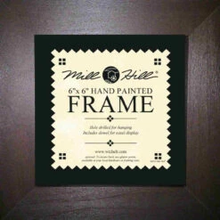 Chocolate Solid Color Hand Painted Mill Hill 6 X 6 Wooden Frame GBFRM4