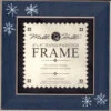 Matte Blue Snowflake Folk Art 6 X 6 Hand Painted Wooden Frame Mill Hill GBFRFA15