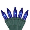 100-Count Blue Mini ConstantON Christmas Light Set, 41.2 Ft Green Wire -Mew Holidays Shop ge 704274 1 34417.1667663062
