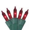 50-Count Red Perm-O-Snap Mini Christmas Light Set, 24.75 Ft Green Wire -Mew Holidays Shop gki 100027985 1 54141.1667662761