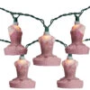 10-Count Pink Ballerina Christmas Light Set, 8.9ft Green Wire -Mew Holidays Shop ksa ul4316 1 20905.1667577548