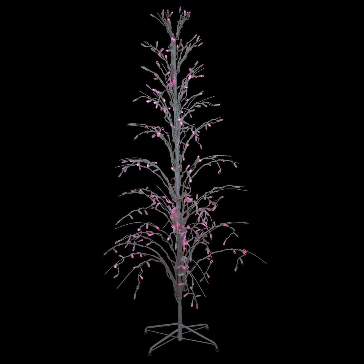 4' Pink LED Lighted Christmas Cascade Twig Tree Outdoor Decoration 4 4' Pink LED Lighted Christmas Cascade Twig Tree Outdoor Decoration - Image 2