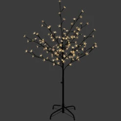 4' LED Lighted Cherry Blossom Flower Tree - Warm White Lights