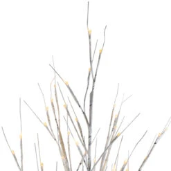 6' Lighted Christmas White Birch Twig Tree Outdoor Decoration - Warm White LED Lights -Mew Holidays Shop northlight a90269 2 99020.1667510332
