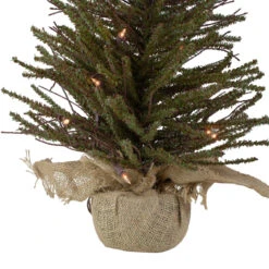 2.5' Pre-Lit Warsaw Two-Tone Twig Artificial Christmas Tree - Clear Lights -Mew Holidays Shop northlight b03911 3 48967.1667663639