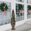5' Prelit Fiber Optic LED Topiary Outdoor Artificial Christmas Tree -Mew Holidays Shop northlight bg14949 63978.1667573464