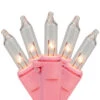 100-Count Clear Mini Christmas Light Set, 20ft Pink Wire 1 100-Count Clear Mini Christmas Light Set, 20ft Pink Wire -Mew Holidays Shop northlight ha93751 use20for20ha93750 updated 46007.1683295761