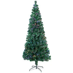 7' Pre-Lit Medium Color Changing Fiber Optic Artificial Christmas Tree -Mew Holidays Shop northlight j15599 2 00879.1667573516