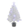 3' Pre-Lit White Fiber Optic Artificial Christmas Tree, White Lights -Mew Holidays Shop northlight j65105 41128.1683034940
