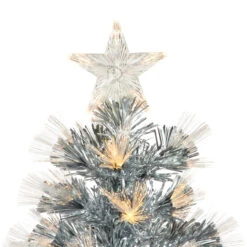 3' Pre-Lit Silver Fiber Optic Artificial Christmas Tree, Warm White Lights 10 3' Pre-Lit Silver Fiber Optic Artificial Christmas Tree, Warm White Lights -Mew Holidays Shop northlight j92344 3 25520.1667530318