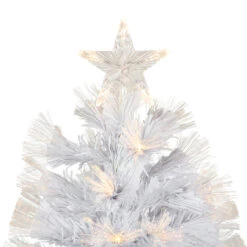 3' Pre-Lit White Fiber Optic Artificial Christmas Tree, Warm White Lights 10 3' Pre-Lit White Fiber Optic Artificial Christmas Tree, Warm White Lights -Mew Holidays Shop northlight j92345 3 61338.1667530331