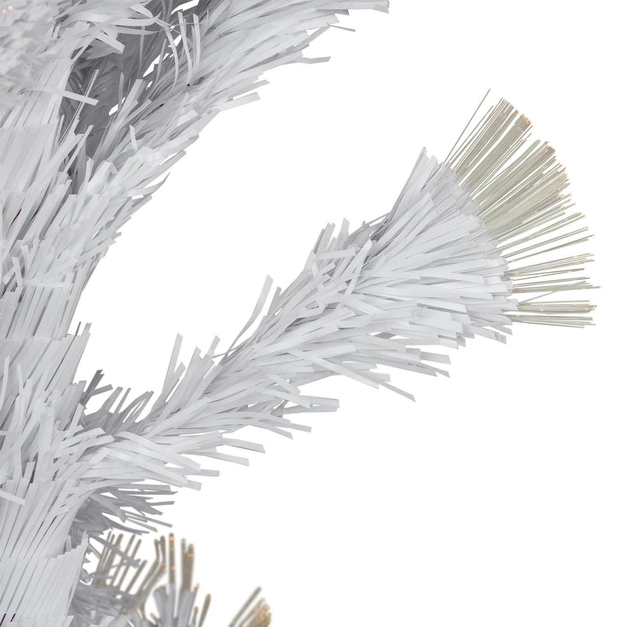 3' Pre-Lit White Fiber Optic Artificial Christmas Tree, Warm White Lights 5 3' Pre-Lit White Fiber Optic Artificial Christmas Tree, Warm White Lights - Image 3