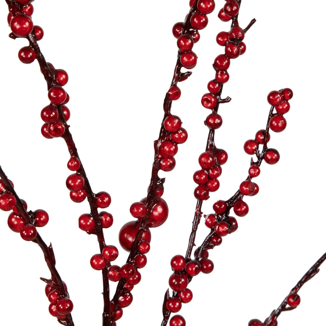 50" Artificial Red Berry Christmas Twig Tree With Square Stand, Unlit 6 50" Artificial Red Berry Christmas Twig Tree With Square Stand, Unlit - Image 4