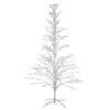 6' White Cascade Twig Tree Christmas Outdoor Decoration - Multi Lights -Mew Holidays Shop northlight nl01038 onwhite 01636.1667657571