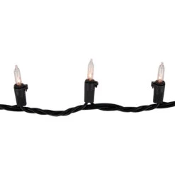 100-Count Clear Mini Christmas String Light Set - 20.25ft Black Wire -Mew Holidays Shop northlight nl02340 2 93659.1678131722