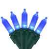 100 Blue LED Mini Christmas Lights, 33 Ft Green Wire -Mew Holidays Shop northlight nl02491 updated 95449.1667655410