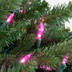 100ct Pink LED Mini Christmas Lights, 33ft Green Wire 10 100ct Pink LED Mini Christmas Lights, 33ft Green Wire -Mew Holidays Shop northlight nl02505 styled202 10282.1678131637
