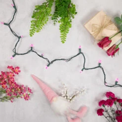 100ct Pink LED Mini Christmas Lights, 33ft Green Wire 9 100ct Pink LED Mini Christmas Lights, 33ft Green Wire -Mew Holidays Shop northlight nl02505 styled 2 18099.1678131636