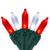 100-Count Red And White LED Mini Christmas Lights Set, 33 Ft Green Wire -Mew Holidays Shop northlight nl02511 nl02535 updated 31873.1667488351