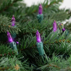 50ct Purple LED Mini Christmas Lights, 16.25ft Green Wire -Mew Holidays Shop northlight nl02531 styled202 43696.1678132321