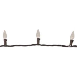 70 Warm White LED Faceted C6 Christmas Lights - 23 Ft Brown Wire -Mew Holidays Shop northlight nl02578 3 61217.1667578274