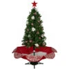 6' Green And Red Musical Lighted Snowing Artificial Christmas Tree, White LED Lights 1 6' Green And Red Musical Lighted Snowing Artificial Christmas Tree, White LED Lights -Mew Holidays Shop northlight r92477 1 83945.1668612051