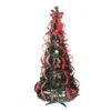 6' Pre-Lit Red Plaid Pre-Decorated Pop-Up Artificial Christmas Tree, Multicolor Lights -Mew Holidays Shop northlight sm15300 11295.1667573520