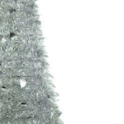 4' Silver Tinsel Pop-Up Artificial Christmas Tree, Unlit -Mew Holidays Shop northlight sm921155 2 84113.1667530295