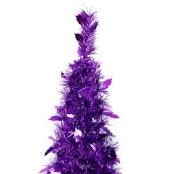 4' Purple Tinsel Pop-Up Artificial Christmas Tree, Unlit 12 4' Purple Tinsel Pop-Up Artificial Christmas Tree, Unlit -Mew Holidays Shop northlight sm92151 3 00749.1667530286