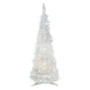 6' Pre-Lit White Tinsel Pop-Up Artificial Christmas Tree, Clear Lights -Mew Holidays Shop northlight sm92159 1 06279.1667487965
