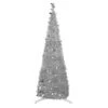 6' Silver Tinsel Pop-Up Artificial Christmas Tree, Unlit 1 6' Silver Tinsel Pop-Up Artificial Christmas Tree, Unlit -Mew Holidays Shop northlight sm92168 1 23608.1667531217
