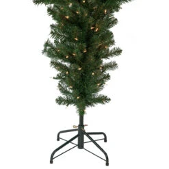 7.5' Pre-Lit Green Upside Down Spruce Artificial Christmas Tree, Clear Lights -Mew Holidays Shop northlight sm92974 3 06672.1667530212
