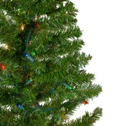 6.5' Pre-Lit Canadian Pine Slim Artificial Christmas Wall Tree - Multicolor Lights 12 6.5' Pre-Lit Canadian Pine Slim Artificial Christmas Wall Tree - Multicolor Lights -Mew Holidays Shop northlight v27344 3 61953.1667530638