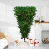 7' Pre-Lit Green Sugar Pine Upside Down Artificial Christmas Tree - Clear Lights -Mew Holidays Shop northlight v27375 53505.1667488271