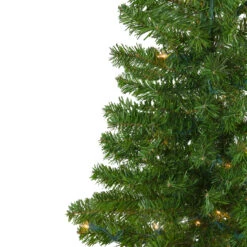 7.5' Pre-Lit Medium Canadian Pine Artificial Christmas Wall Tree - Clear Lights -Mew Holidays Shop northlight v27378 1 84543.1667573583