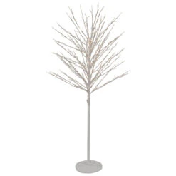 5' White LED Lighted Christmas Twig Tree - Warm White Lights
