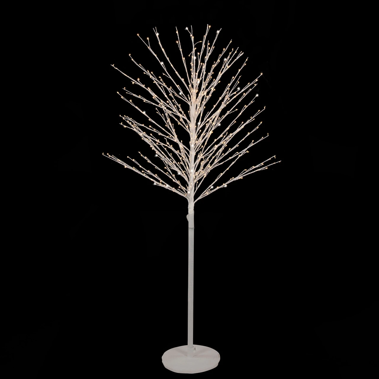 5' White LED Lighted Christmas Twig Tree - Warm White Lights 5 5' White LED Lighted Christmas Twig Tree - Warm White Lights - Image 3
