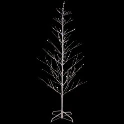 6' LED Lighted White Birch Christmas Twig Tree - Pure White Lights -Mew Holidays Shop northlight xt92218 onblack 39107.1667491239