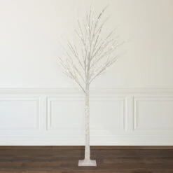 6' LED Lighted White Christmas Twig Tree - Warm White Lights 11 6' LED Lighted White Christmas Twig Tree - Warm White Lights -Mew Holidays Shop northlight xt92223 stylenew 64497.1667530346