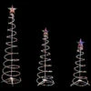 Set Of 3 Lighted Multi-Color Spiral Christmas Trees - 3', 4', And 6' -Mew Holidays Shop northlight ys90353 51580.1667528692