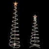 Set Of 2 Lighted Clear Outdoor Spiral Christmas Cone Trees 4', 6' -Mew Holidays Shop northlight ys90354 95280.1667530468